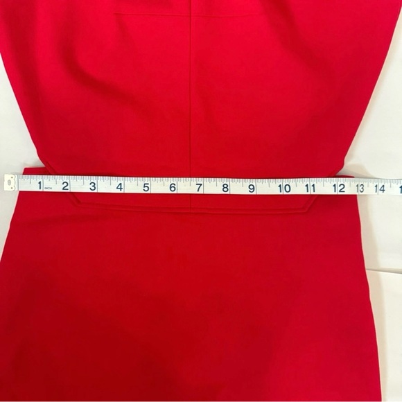 Elizabeth and James Emmy Cutout Back Double Zipper Sheath Dress Red Size 4 - Picture 9 of 14